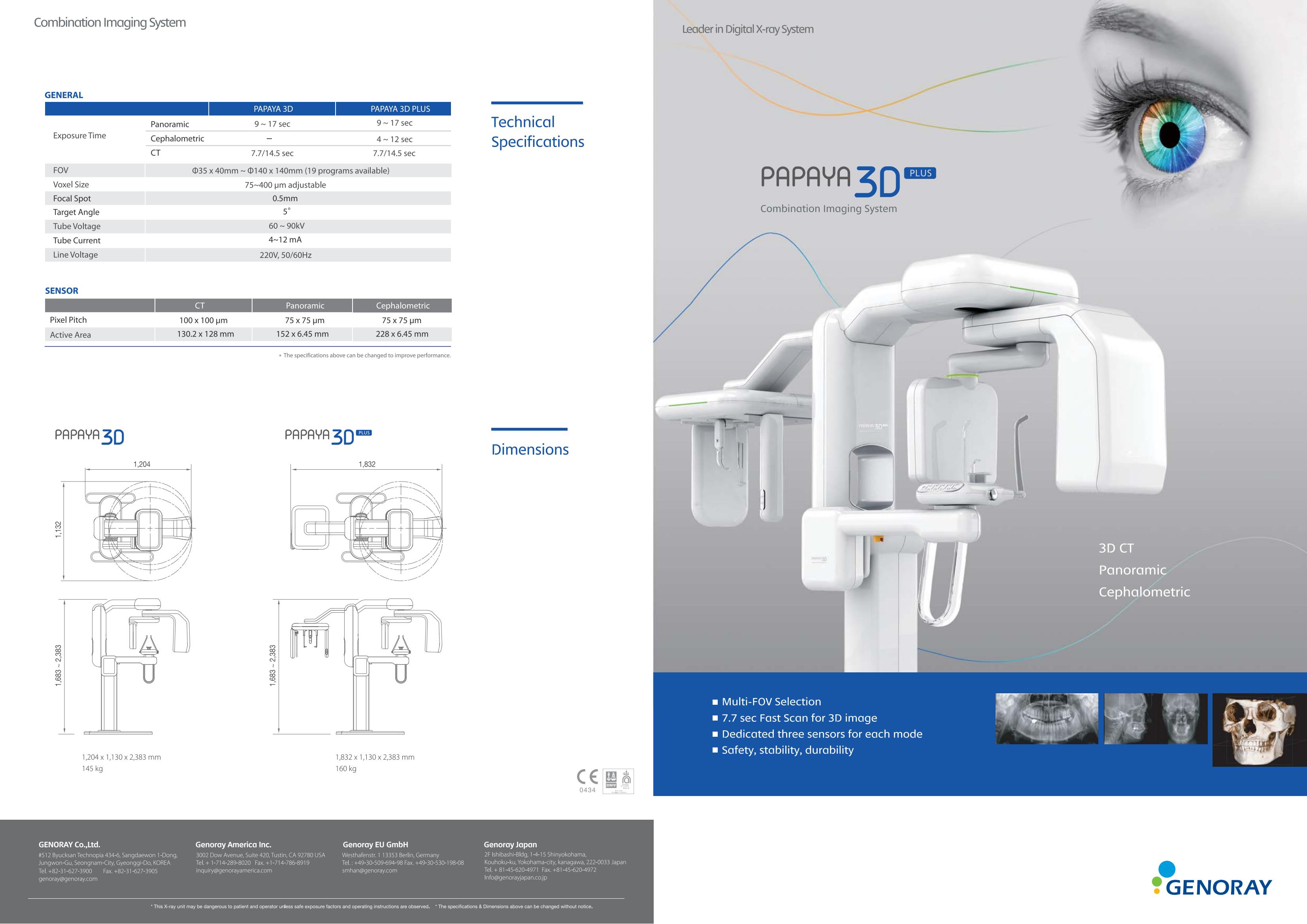 Specifications datasheet