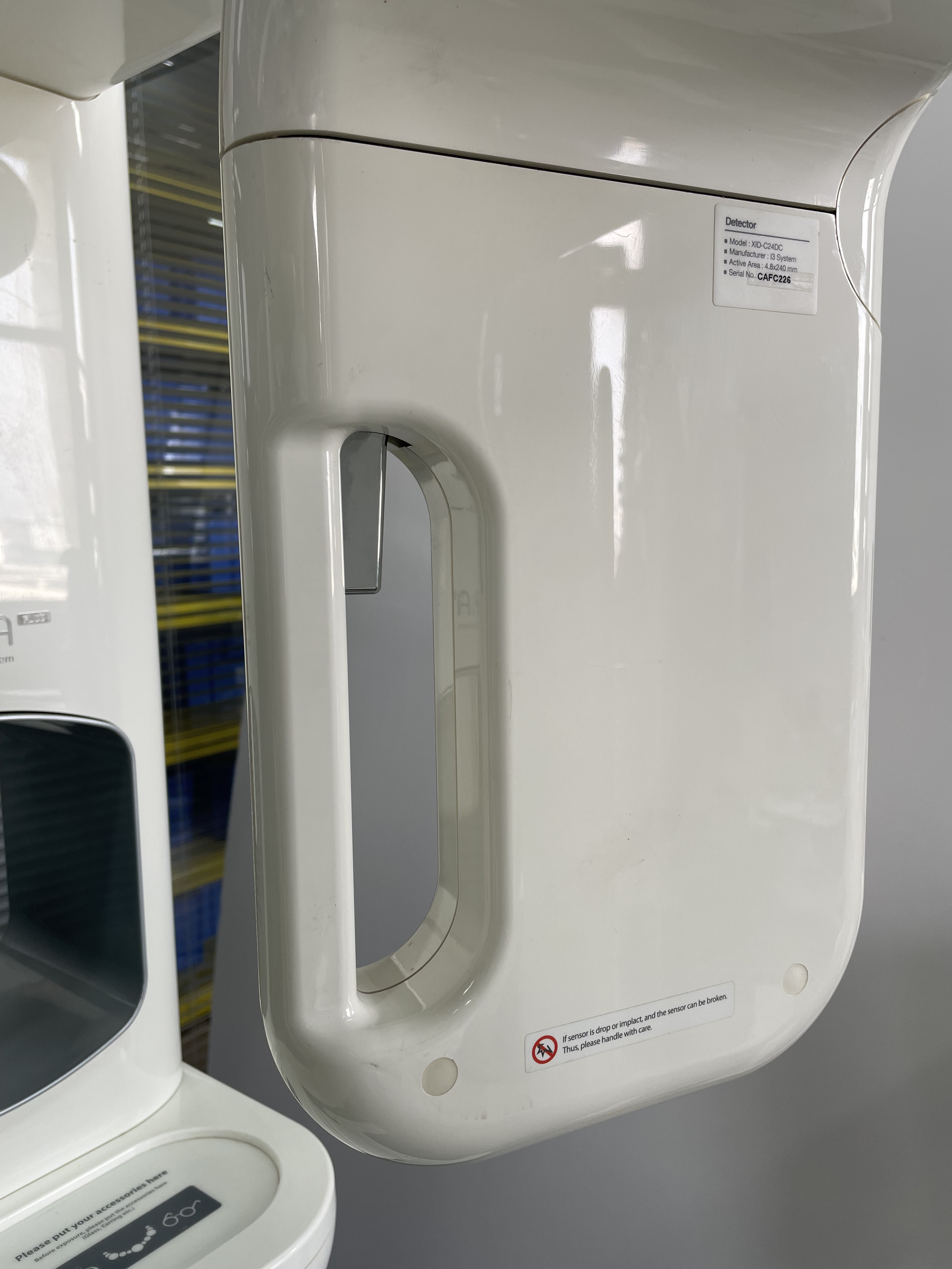 Genoray PAPAYA Plus detector XID-C24DC manufactured by I3 System, active area 4.8 by 240 mm