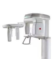 Vatech PaX-i pano plus cephalometric configuration angled side view revealing the extended ceph arm and sensor carriage